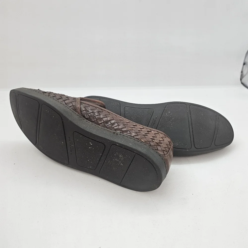 To Boot New York Adam Derrick Diverte Woven Leather Loafers Brown Men’s 10